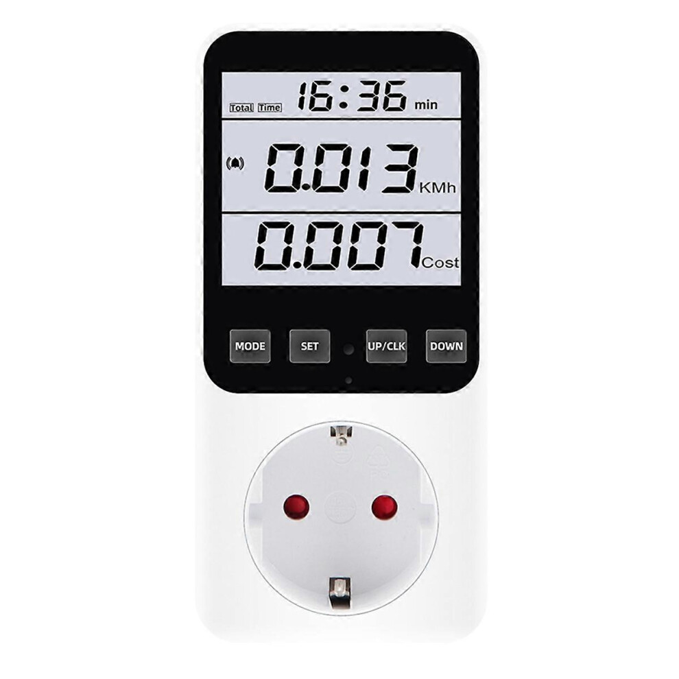 Eu Plug,Digital Energy Meter Wattmeter Socket Voltage Power Consumption Ac230v 16A Electricity Analy 3261284694195