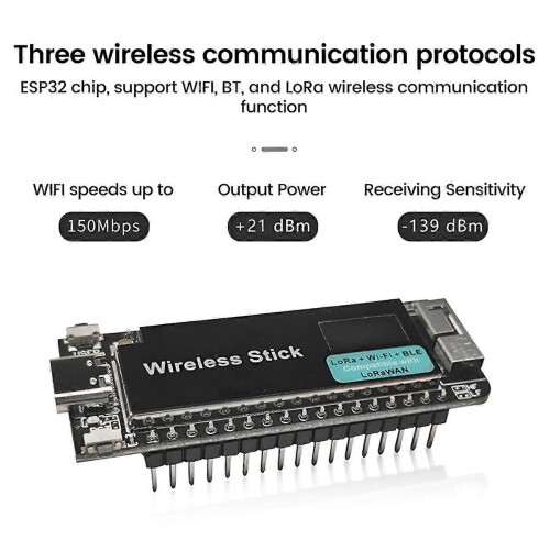 Ασύρματο Stick ESP32-S3 V3 863-928MHz LoRa WIFI Bluetooth Development Board με οθόνη OLED 0,49 ιντσών 2