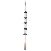 Bell Wind Chimes Temple Wind Bell with 5 Bells,Feng Shui Wind Chime compatible with Home Yard Outdoor Decoration