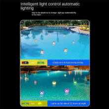 Lampada galleggiante solare a LED impermeabile per piscina, cambia colore, decorazione da giardino, luci da prato