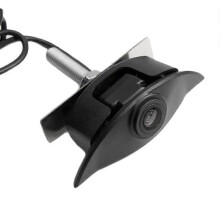 Autocamera met logo, vooraanzicht, HD-nachtzicht, ingebouwde parkeercamera, compatibel met S40, S80, XC60, XC90, S40, C70 en V40.