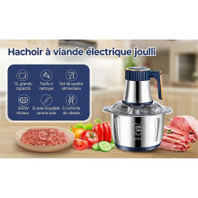 Hachoir à viande électrique 5L Broyeur d'aliments Multifonction Robot de cuisine Hachoir à légumes et fruits