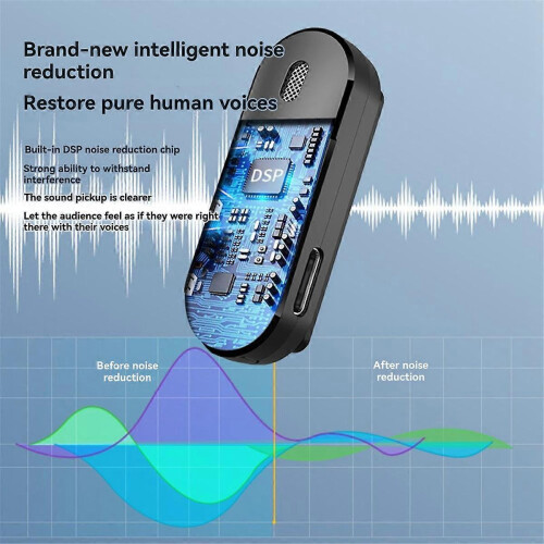 Lavalier Microphone Wireless Audio Video Recording Mini Mic compatible with Type-C 2