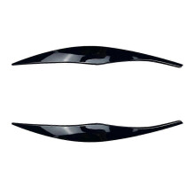 Fari anteriori neri lucidi, copri palpebre, adesivi per fari anteriori compatibili con Serie 3 E90 E91