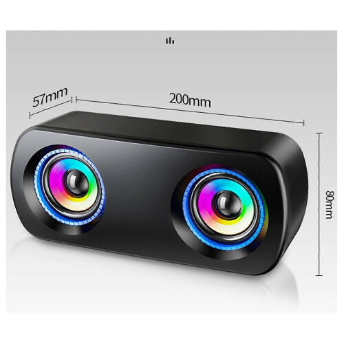 Computer Wired Bluetooth Speaker Desktop Universal Creative Personality USB Small Speaker Desktop Su 2