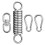 Adjustable Spring Suspensions with Torsion Hooks compatible with Durable Swing and Rocking Chairs 1