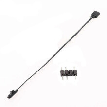 Compatibel met 3-pins RGB naar standaard ARGB 3-pins 5V adapterconnector RGB-kabel, compatibel met ventilator/hub/verlichtingsnode/commando.