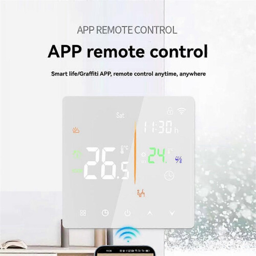 Embedded Thermostat Without WIFI 16A Electric Heater Smart Timing Touchscreen Control Programmable T 1