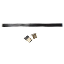 Cavo piatto FPV maschio-maschio angolato a 90 HDTV FPC compatibile con FPV HDTV Multicottero Fotografia Aerea 20 cm