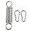 Adjustable Spring Suspensions with Torsion Hooks compatible with Durable Swing and Rocking Chairs 1