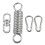 Adjustable Spring Suspensions with Torsion Hooks compatible with Durable Swing and Rocking Chairs 1