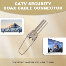 Strumento di fissaggio per schermatura di sicurezza CATV compatibile con connettori per cavi coassiali RG6 e RG59