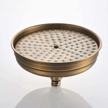 (Standard 1/2 inch)8 Inch Antique Brass Round Shower Head Bathroom Accessories Replacement Shower Head Showerhead Large Shower Head