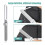 Escova eletrostática para remover pelos, dupla face, compatível com roupas e móveis. Inclui cabo de alimentação. 2