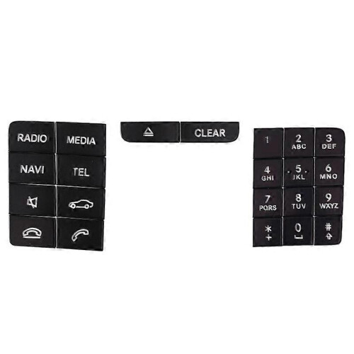 Car Center Console CD Panel Multimedia Button Stickers kompatibel mit W218 2014-2017 GLA X156 2013-2016