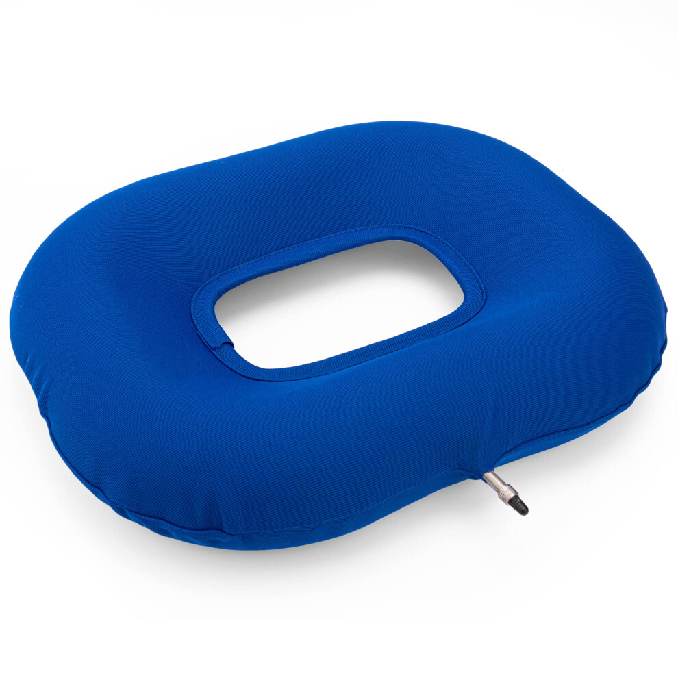Inflatable Seat Cushion for Pressure Relief, Anti Decubitus Air Cushion with Adjustable Firmness for Office, Car, Wheelchair, Travel