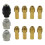 Drill Chuck Collet Set compatible with , 11 Pcs Replacement 4485 Brass Quick Change Drill Nut Tool Set (1/32Inch 1