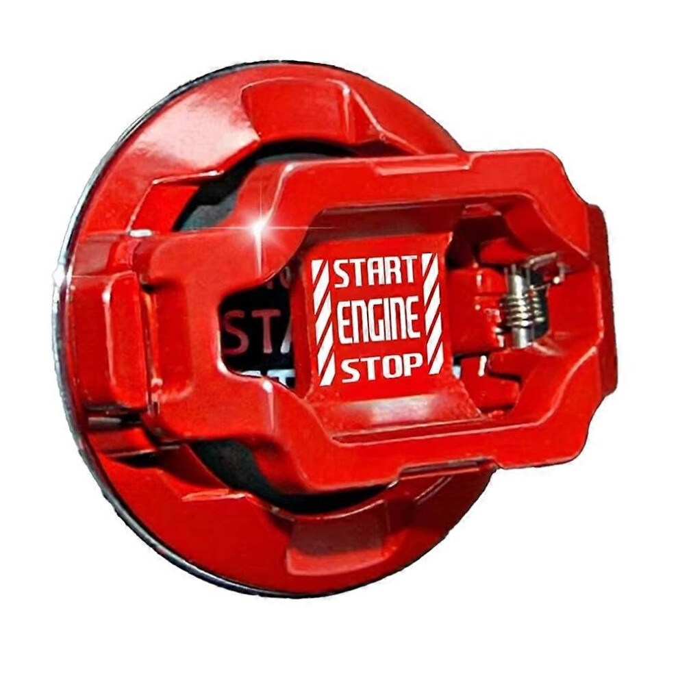 Car Start Stop Button Decor Car Engine Push Start Button Cover Protector Start Stop Button Fo 3644241348063
