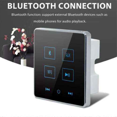 Home Theater Bluetooth Wall Amplifier Touch Screen Music Panel Home Background Audio System Support 2