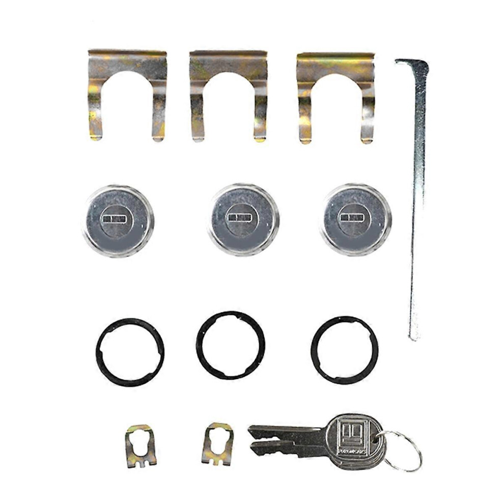 Door Trunk Key Kit Door Lock Cylinder Set With Keys 654394765282 Compatible With Chevrolet Camaro Chevelle 3568316985932