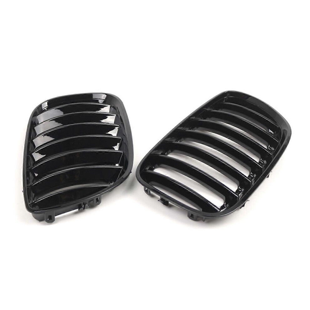 Front Bumper Kidney Hood Grille Racing Grills Compatible With Bmw X5 E53 Lci 2004-2006 51137113733 51137113734 3655047198448