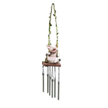 Cute Animal Wind Chimes Cartoon Animal Pendants Decorative Swing Garden Crafts Ornaments