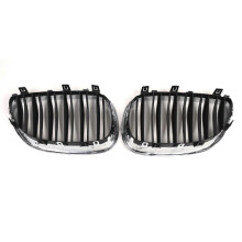Griglia anteriore per paraurti auto, compatibile con BMW Serie 5 E60 2004-2010 51712155446 51712155447