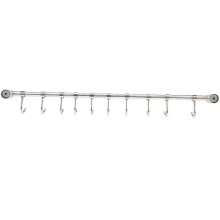 Kitchen Rail Rack Wall Mounted Utensil Hanging Rack Stainless Steel Hanger Hooks compatible with Kitchen Tools P
