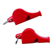Set van 2 stuks plastic veiligheidssignalen, geschikt voor gebruik op het water, tijdens kamperen, wandelen, jagen en andere activiteiten.