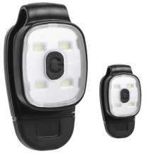 LED-cliplamp, USB-oplaadbare hoofdlamp, 150 lumen, nachtlamp voor hardlopen, IPX4 waterdicht, hardloopaccessoire