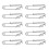 Κλιπ ψαρέματος Snap Long Fishing Clips Ανοξείδωτο Connector S για ψάρεμα στη θάλασσα - 10 τεμάχια 1