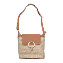 Bolsos pequeños de paja tipo cubo compatibles con bolsos cruzados de verano para mujer, bolsos de viaje y carteras para mujer.