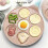 Frying Mould Seven-Hole Breakfast Frying Pan Animal Face Multi-Function Wheel Pancake Pan Small Egg 3