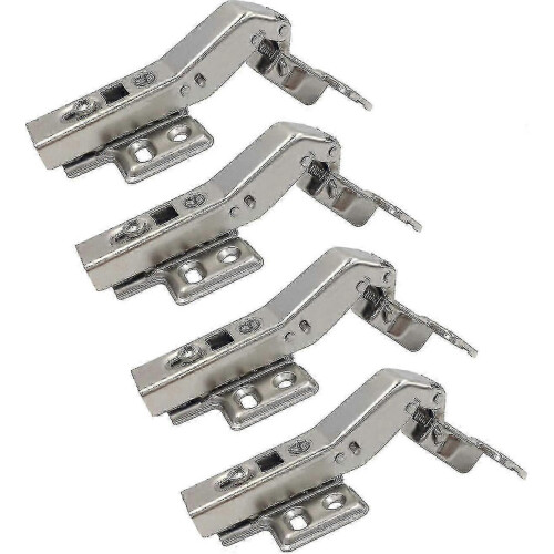 35mm 45 Soft Close Corner Hinge with Damper compatible with Angular Folding Cupboard Doors Kitchen Set of 4
