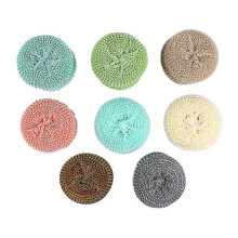 Esponja de bucha vegetal de fibra macia com design de limpeza para lavar louça, não risca.