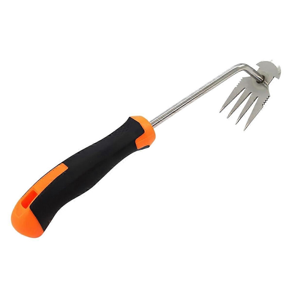 Weeding Artifact Uprooting Weeding Tool, 4 Teethes Dual Purpose Manual Multifunctional Weeders Tool