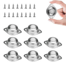 Ball Transfer Casters 360 Rotation with M4*16mm Screws compatible with Furniture & Trolleys