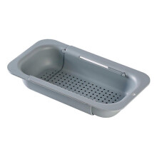 Over the Sink Colander Strainer Basket - Wash Vegetables and Fruits, Drain Cooked Pasta and Dry Dish