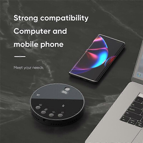 Desktop USB Conference Speakerphone BT 360 Omnidirectional Condenser Microphone PC Computer Mic wit 1