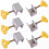 6 Pieces Adjustable Sliding Window Locks Stops Aluminum Alloy Door Frame Security Lock With 1