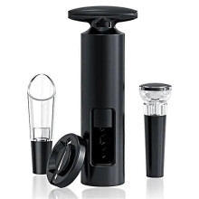 Operated Wine Bottle Corkscrew Opener Sets with Foil Cutter, Wine Aerator Pourer, Vacuum Stoppers, S