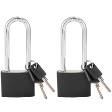 Cadeado com chave para armário, cadeado externo à prova d'água com chave, compatível com galpões, portões, cercas, etc.