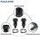 Front Windshield Gasket Nozzle Kit Replacement compatible with Car Nozzle Windshield Washer 4