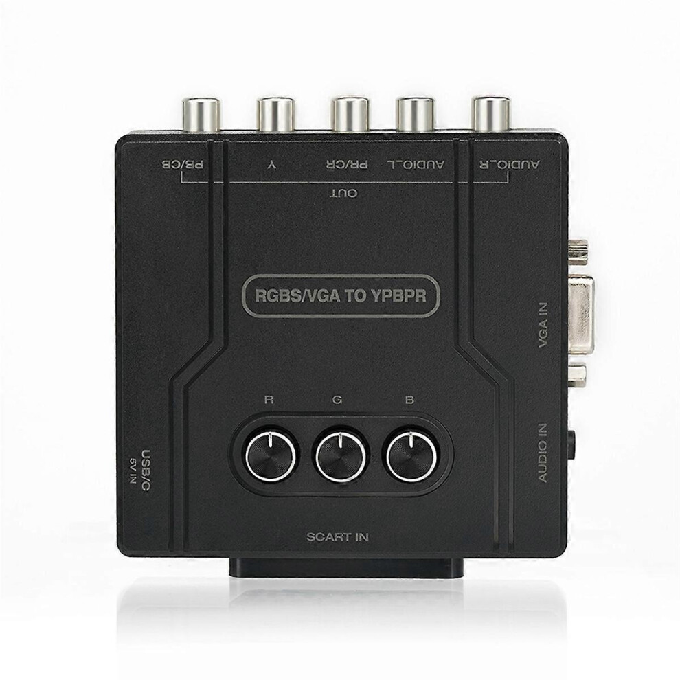 Rgbs Vga To Ypbpr Component Converter Scart To Ypbpr Converter Compatible With Ps1 Ps2 Dreamcast Retro Game Cons 3903432760832