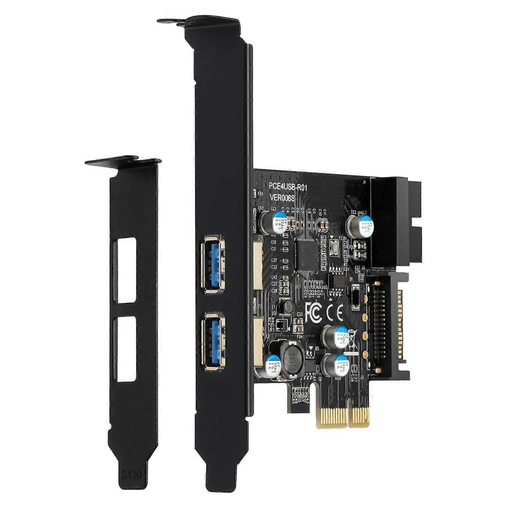 Pci-E To Usb 3.2 Adapter Card, 5Gbps Pci Express (Pcie) Expansion Card Internal Usb3.0 Hub Pci Expre 3571134257563