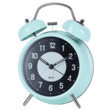 (Light green) 2026 Hot!! Classic Twin-Bell Alarm Clock Extra-Loud Backlight Silents Sweep Retro Alarm Clock for Nightstand Desk Bookshelf