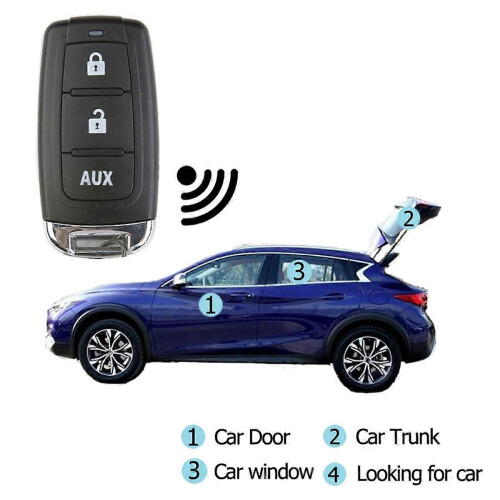 Car Remote Central Door Lock Keyless System Remote Control Car Alarm Systems Central Locking WithAut 2