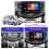 Compatível com I10 2008-2011 Painel de Instrumentos Automotivo 2 DIN de 9 Polegadas com Rádio, MP5 Player e Adaptador de DVD. 2