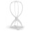 Suporte para perucas e apliques, compatível com a exibição de perucas e apliques em exposições (branco) 1