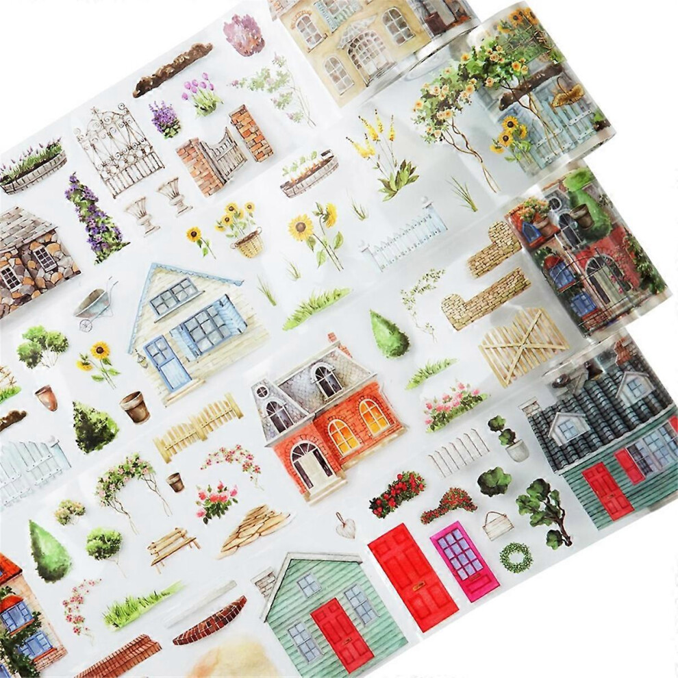 Pet Tape Set, 4 Rolls Of Scenic Ephemera Compatible With Junk Journaling, Scrapbooking, Crafting, Diy Projects S 3082869537221